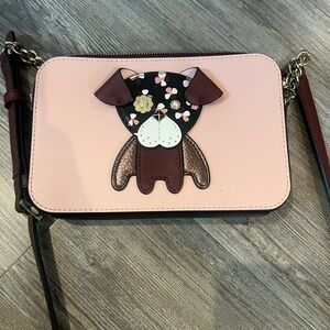 Kate Spade Floral Pup Leather Crossbody